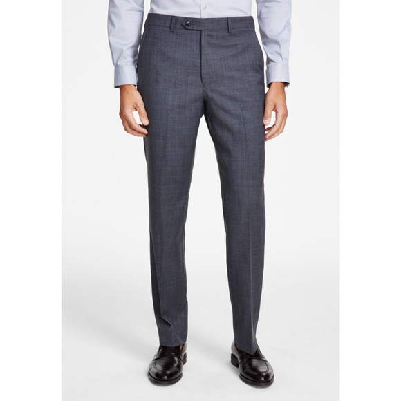 Michael Kors Men Wool Blend Stretch Solid Suit Pants Mid Grey Size 38X30 - Picture 1 of 1